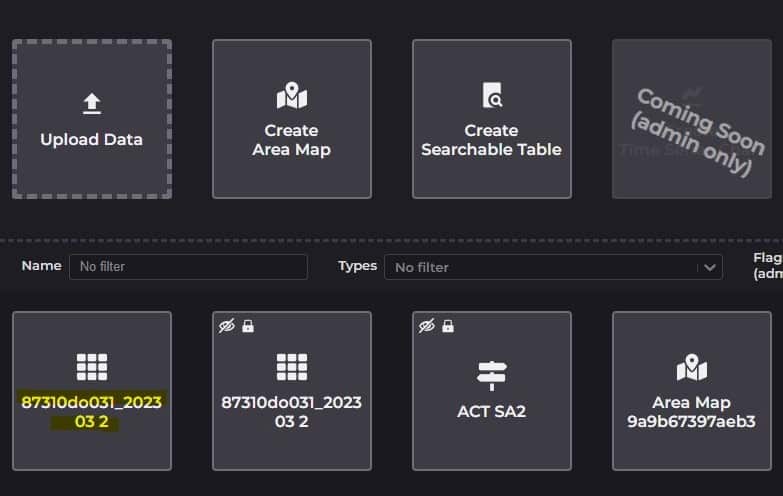 The ACT building approvals data should be at the top of your dashboard. If you haven't changed the filename yet, it will have a long name with a mixture of letters and numbers.